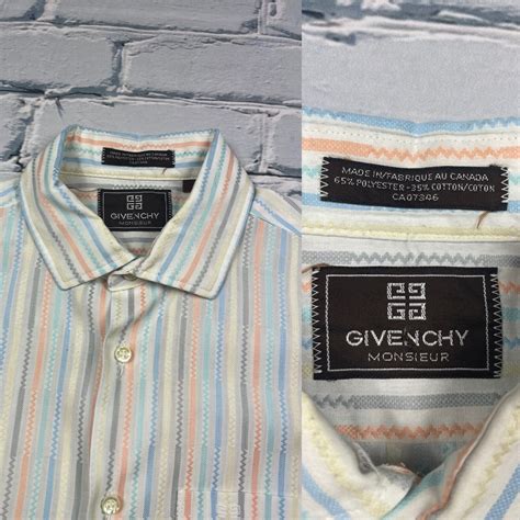 givenchy monsieur mens zig zag sweater 1980s